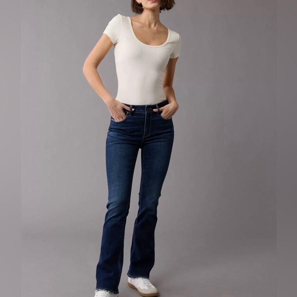 American Eagle AE Next Level High Rise Skinny Kick Jeans Size 10 Short